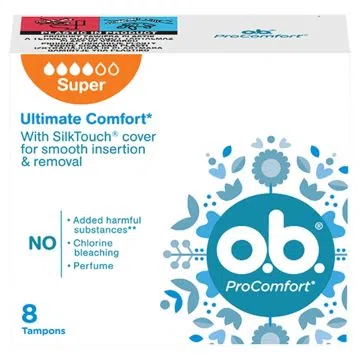 O.B. ProComfort Super, tampony, 8 szt.