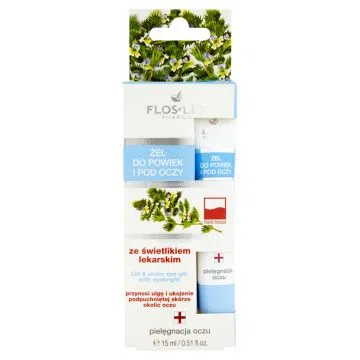 Flos-Lek Pharma, żel do powiek i pod oczy, ze świetlikiem lekarskim, 15 ml