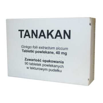 Tanakan, 40 mg, tabletki powlekane, 90 sztuk, (import równoległy, Czechy, Delfarma)
