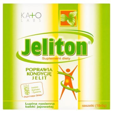 Jeliton, łupina nasienna babki jajowatej, 5 g, saszetki, 18 szt.
