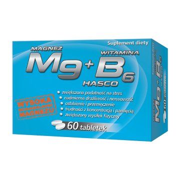 Mg magnez + witamina B6 Hasco, tabl., 60 szt