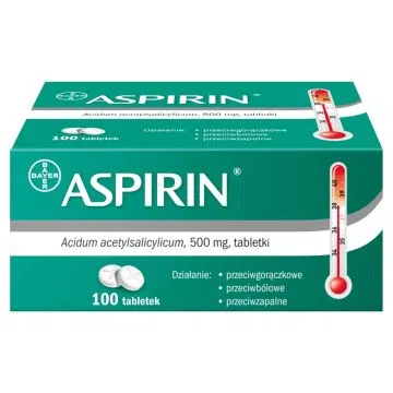 Aspirin, 500 mg, tabletki, 100 szt.