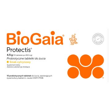 BioGaia, tabletki do żucia, probiotyczne, 10 szt.