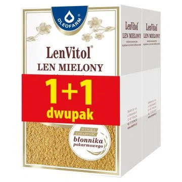 Len mielony, odtluszczony, (Oleofarm), 200 gx2op,PR.2463/08