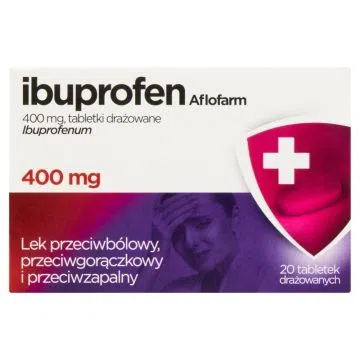 Ibuprofen Aflofarm, 400 mg, tabletki drażowane, 20 szt.