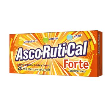 AscoRutiCal Forte, tabletki powlekane, 20 szt.