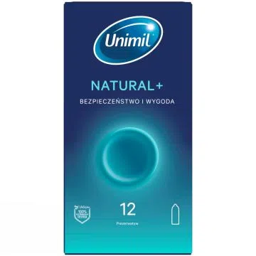 Unimil Natural, prezerwatywy lateksowe, 12 szt.