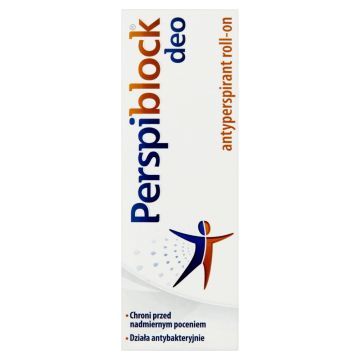 Perspiblock Deo, antyperspirant, nadmierna potliwość, roll-on, 50 ml