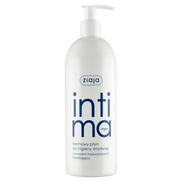Ziaja Intima, kremowy płyn do higieny intymnej z kwasem hialuronowym, 500 ml