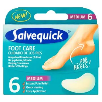 Salvequick, plastry na pęcherze, otarcia, medium, 6 szt