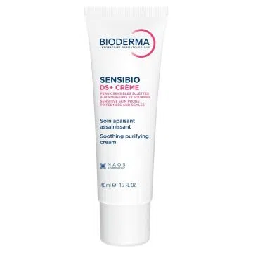 Bioderma Sensibio DS+ Creme, krem przeciw podrażnieniom, zmiękczający i wygładzający naskórek, 40 ml