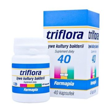 Triflora, zywe kultury bakterii, kaps., 40 szt