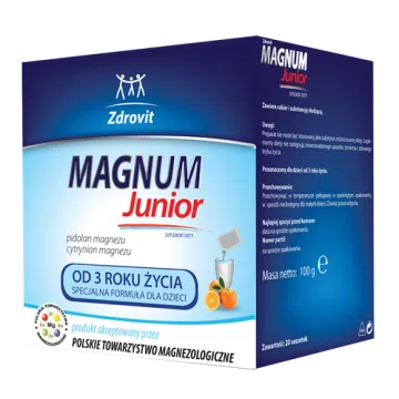 Zdrovit Magnum Junior, od 3 roku życia, proszek, 20 saszetek