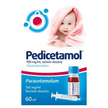 Pedicetamol, 100 mg/ml, roztwór doustny, 60 ml