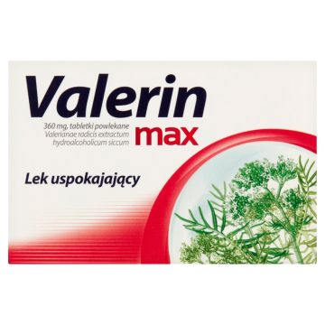 Valerin max, 360 mg, tabletki powlekane, 10 szt.