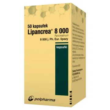 Lipancrea, 8000 j. lipazy, kapsułki, 50 szt.
