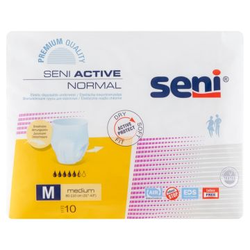 Seni Active Normal, majtki chłonne, rozmiar M, 10 szt.