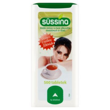 Stevia Sussina, tabl., slodzik, 500 szt