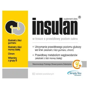 Insulan, tabletki powlekane, 60 szt.