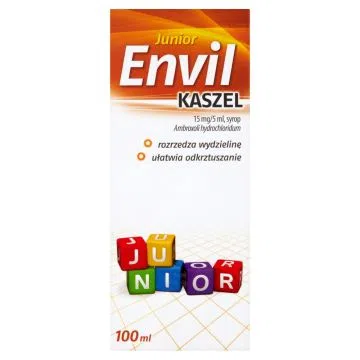 Envil Kaszel Junior, 15 mg/5 ml, syrop, 100 ml
