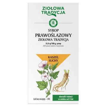 Ziołowa Tradycja Syrop prawoślazowy, 35,9g/100g, syrop, 125 g