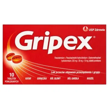 Gripex, tabletki powlekane, 10 szt.