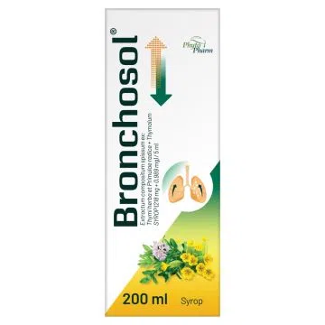 Bronchosol, (218 mg+0,989 mg)/5 ml, syrop, 200 ml