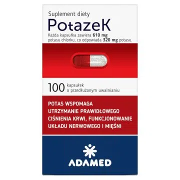 Potazek, kapsułki o zmodyfikowanym uwalnianiu, 100 szt.