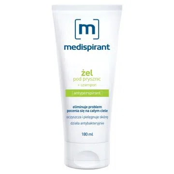 Medispirant, żel pod prysznic + szampon, 180 ml