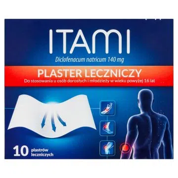 Itami, 140 mg, plastry lecznicze, 10 szt.
