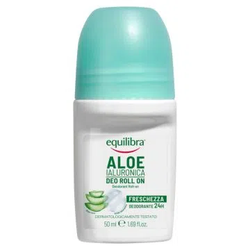Equilibra, Aloesowy dezodorant w kulce z kwasem hialuronowym, 50 ml