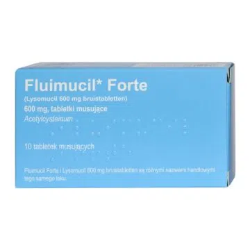 Fluimucil Forte, 600 mg, tabl.musuj.,(i.row),Delf,Belg,10szt