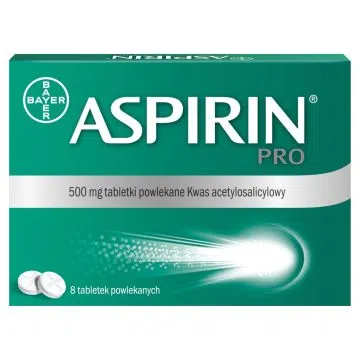 Aspirin Pro, 500 mg, tabletki powlekane, 8 szt.