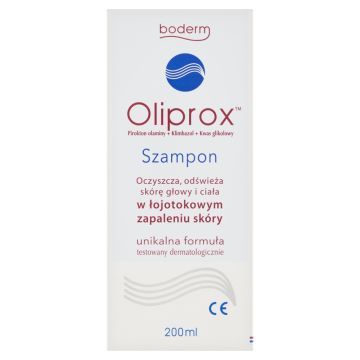 Oliprox, szampon oczyszczający w łojotokowym zapaleniu skóry, 200 ml