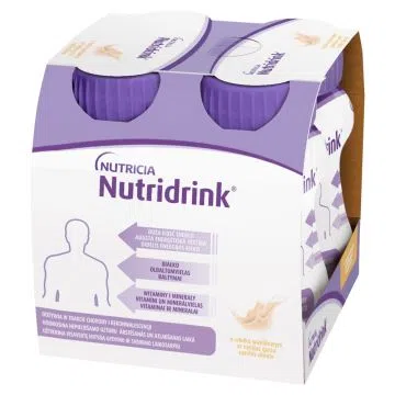 Nutridrink, smak waniliowy, płyn, 4 x 125 ml