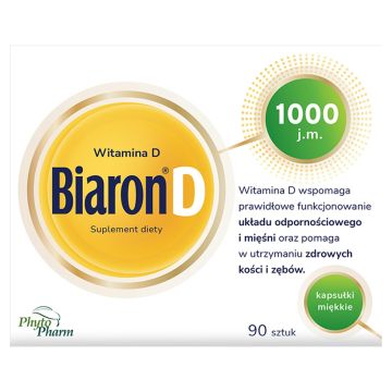 Bioaron Witamina D 1000 j.m., kapsułki miękkie, 90 szt.