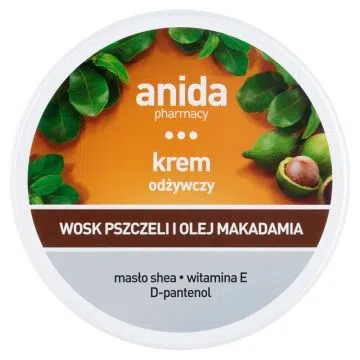 Anida, krem odżywczy, wosk pszczeli i olej makadamia, 125 ml