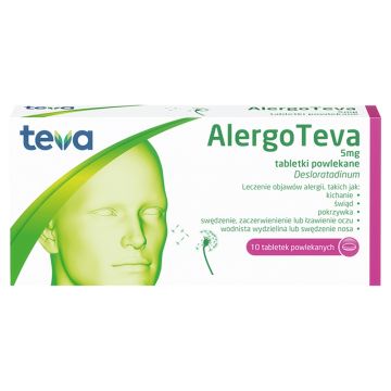 AlergoTeva, 5 mg, tabletki powlekane, 10 szt.
