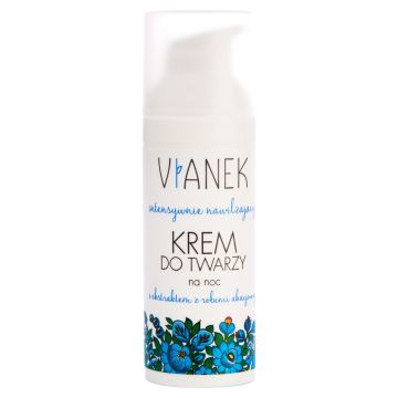 Vianek, intensywnie nawilżający krem do twarzy na noc, 50 ml