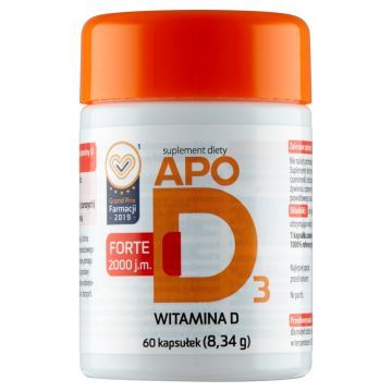 ApoD3 Forte 2000 j.m., kapsułki, 60 szt.