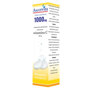 Ascorvita, 1000 mg, tabletki musujące, 20 szt.