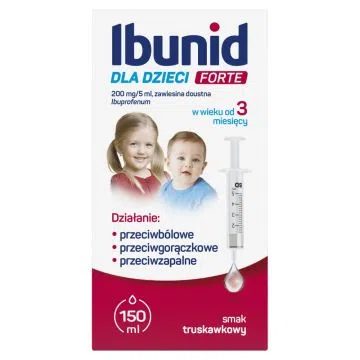 Ibunid dla dzieci Forte, 200 mg/5ml, zaw.doustna,150 ml