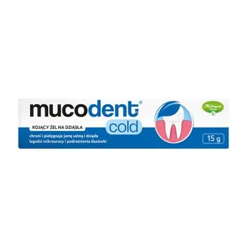 Mucosit Dent, kojący żel na dziąsła, 15 g