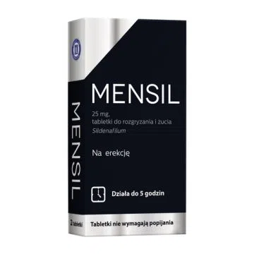 Mensil, 25 mg, tabletki do rozgryzania, żucia, 2 szt.