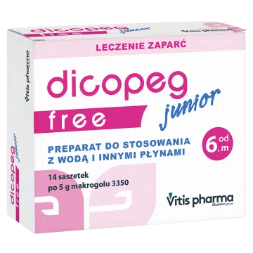Dicopeg Junior Free, proszek, 5 g, 14 saszetek