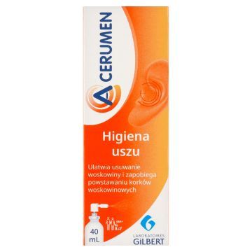A-Cerumen, preparat do higieny uszu, 40 ml (spray)