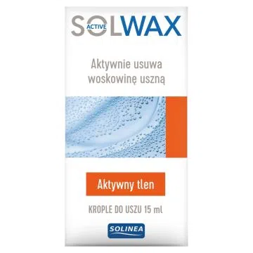 Solwax Active,krople,do usuw.woskowiny usznej,15ml