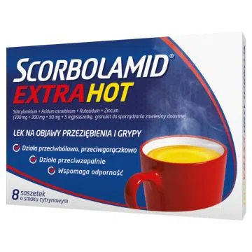 Scorbolamid EXTRA Hot, granulat do sporządzania zawiesiny doustnej, 8 saszetek
