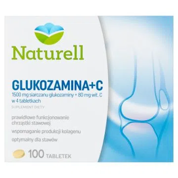 Naturell Glukozamina + C, tabletki, 100 szt.