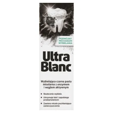 UltraBlanc, wybielająca czarna pasta do zębów z węglem, 75ml